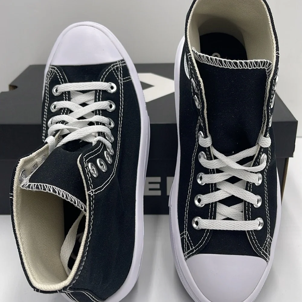 Converse WMNS CTAS MOVE HI
BLACK/NATURAL IVORY/WHITE 568497C Platforms Sneakers - Picture 10 of 16